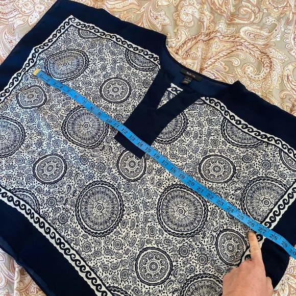 Style & Co sheer blouse top - Picture 5 of 8